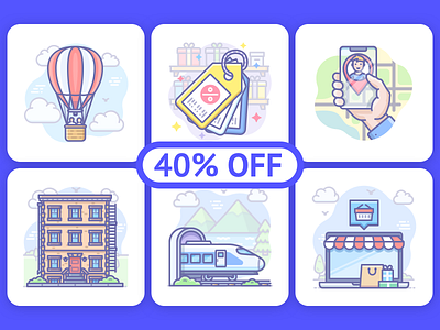 Scenarium icons Bundle icojam icons illustration onboarding scenarium ui vector