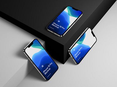 iPhone 13 Pro Mockups PSD Scenes app branding bundle case design download identity iphone iphone13 logo mobile mockup mockups psd template typography