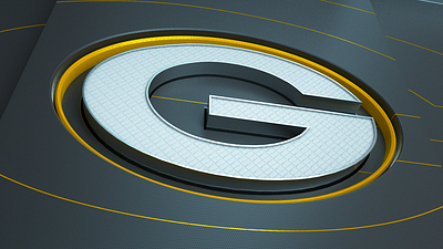 Style frame for Greenbay Logo Reveal 3d branding broadcast cinema4d espn logo motion graphics photoshop sports vector