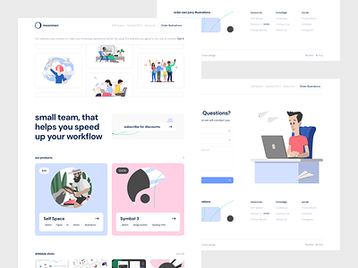 moonmen.design giveaway illustrations moonmen pages subscribe ui ux web web design