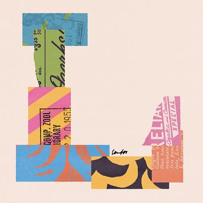 213 collage illustration lettering lo fi type typography