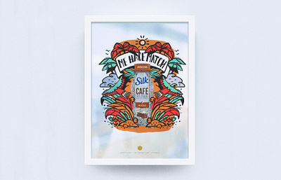 Silk Café Master Visual advertising agencia animal birds campaign coffee designer diseño drawing illustration keyvisual master masterpiece match mexico nature poster poster design silkcafe