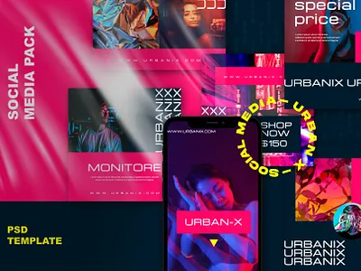 URBAN X - Social Media Instagram agency artist branding business creative custom project design instagram post instagram stories portfolio ui