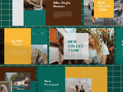 Voltzy - Keynote Template business creative custom project design fashion fashion brand keynote portfolio powerpoint presentation retro vintage