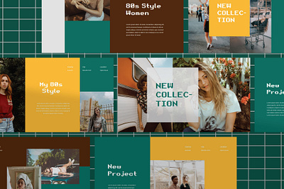 Voltzy - Keynote Template business creative custom project design fashion fashion brand keynote portfolio powerpoint presentation retro vintage