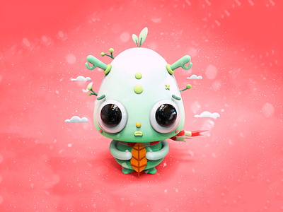 Cute Character No.01 - Chi Bao 2cute2fail 3d 3dart awesome character characterdesign colorful creative cute cuteness design digitalart illustration inspiration keyshot maya mrolds oc pictoplasma