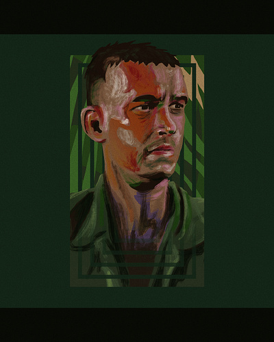 I ran so far and so fast forrest gump illustration soldier tom hanks vietnam