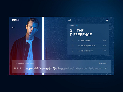 Youtube music UI Redesign artists clean clean design design landing page minimal modern music music player player ui ux website youtube youtube channel youtube music youtuber