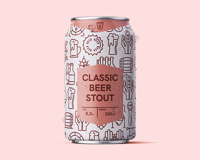 Beer Can Design Stout beer beer can beer label brewery can creative creativity design designer graphic design minimal modern typography