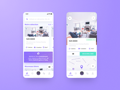 Yukey app design concept design ui