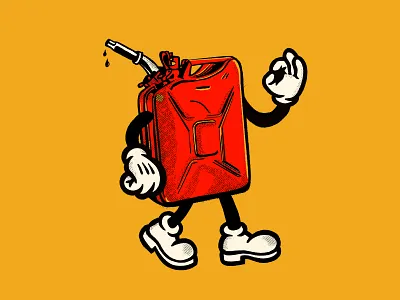 Gas Can Buddy badge branding can design garage gas graphic icon identity illustration lockup logo mascot vector