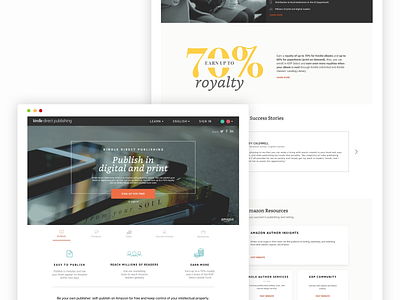 Amazon Self Publishing Platform amazon amazon author amazon.com author book books clean clean design kindle landing page marketing marketing page optimization publishing responsive responsive landing page self publish web web design