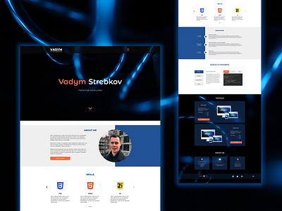 landing page - front-end developer design figma lending logo ui ux web