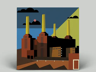 Animals by Pink Floyd Poster album art animals art design digital art graphic design illustration music pink floyd poster vector