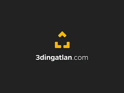 3dingatlan.com logo design branding clean cleverlogo design flat logo minimal typography vector