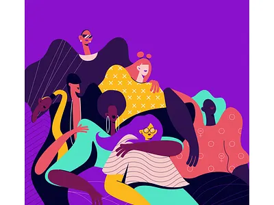 Sisters character design drawing girl graphic illustration