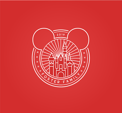 The Happiest Place on Earth badge crest disney disneyland shield shirt
