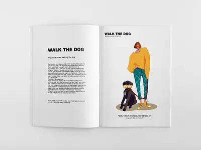 Walk the dog illustration illustration art illustration artist