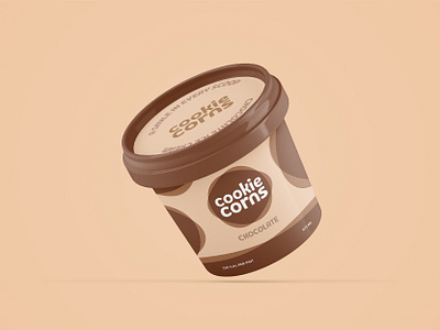 Cookie Corns Chocolate Packaging branding business business branding business design chocolate creative creativity design studio flavor graphic design graphic designer ice cream icecream icons logo mark packaging packaging design startup visual identity wordmark