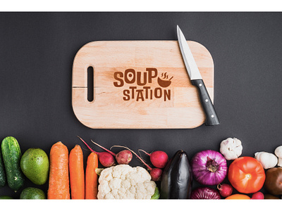 soup station logo design branding design digital logo