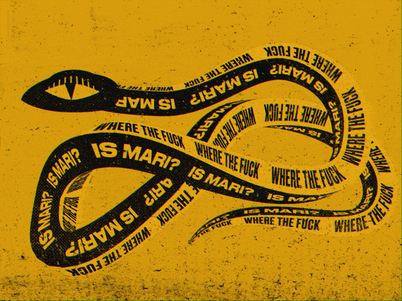 Where the fuck is Mari? 2d 3d after effects animation berlin c4d character design illustration mexico snake