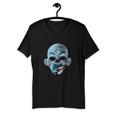 The Jocker MANIAC MASK T-Shirt art direction branding creative graphic illustration logo mask printing the jocker tshirt