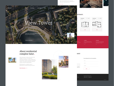 Salut – new building architecture websites building company ui web website
