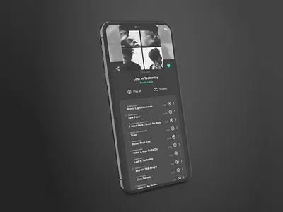 Dark music player concept dark theme music app music player ui ux design