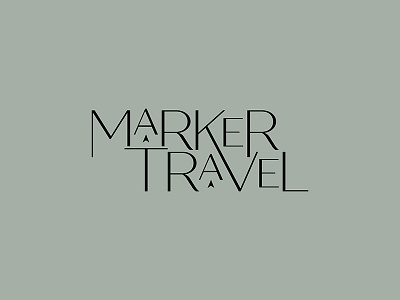 Logo Concept – Marker Travel brand design brand identity branding graphic design logo logo design travel typography