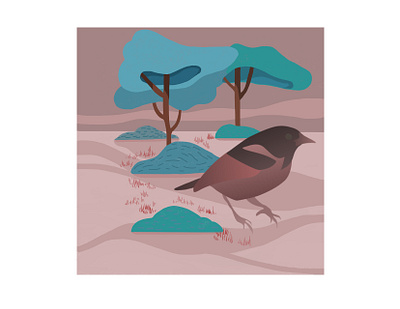 Bird and Trees bird illustration