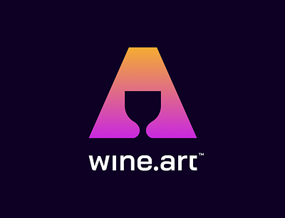 wine.art app art branding icon identity illustration logo website wine