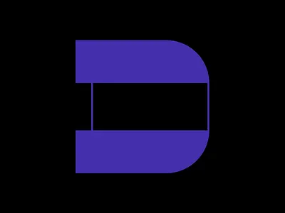 36 days of type D adobe curved d fat font illustrator letter lettering purple simple thin type typography