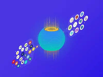 How the platform works | Illustration adobe illustrator design gradient graphicdesign illustration marketing vector