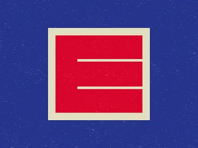 36 days of type E block e font letter outline retro solid texture thick type typography