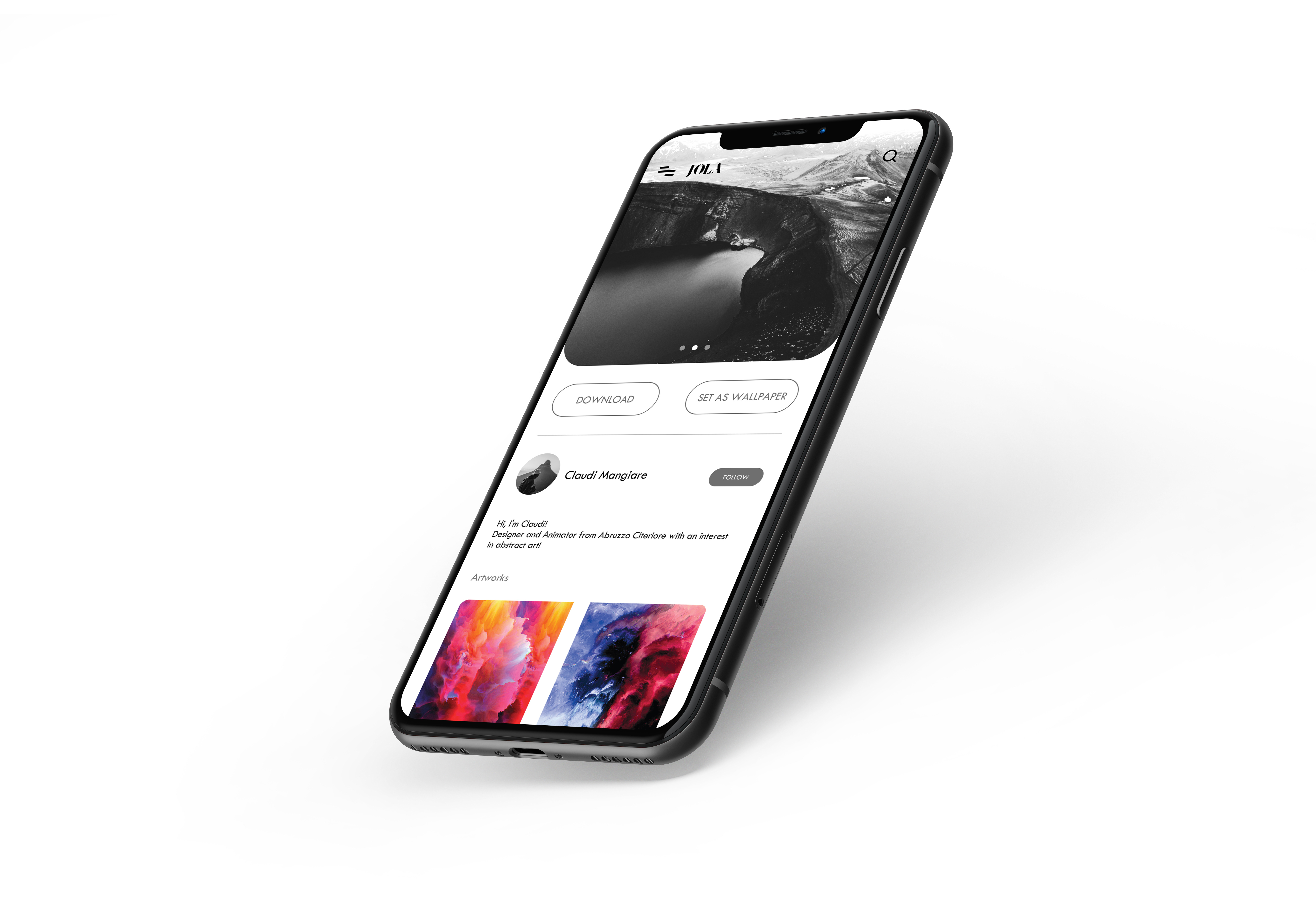 Example of Jola - Wallpaper Aplication