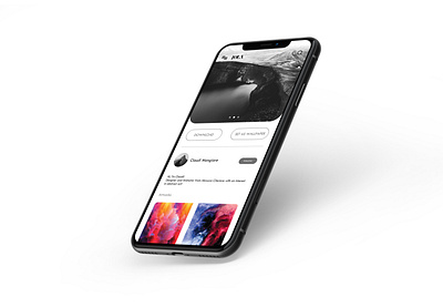 Jola - Wallpaper Aplication adobexd application blackandwhite blackwhite design iphone minimal minimalist phone wallpaper