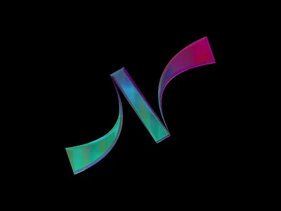 36days 2020 — N 36daysoftype 36daysoftype07 chrome font letter lettering type type design