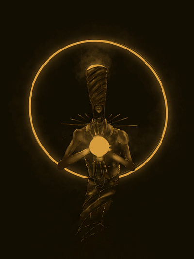 Helioccultist character character design illustration occult smoke sun