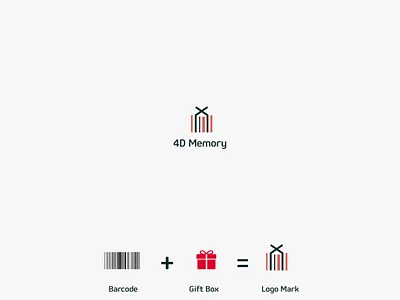4D Memory Logo branding design icon illustration logo logo. logotype minimal modern logo vector