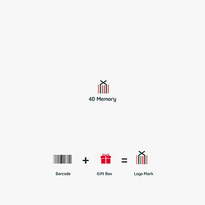 4D Memory Logo branding design icon illustration logo logo. logotype minimal modern logo vector