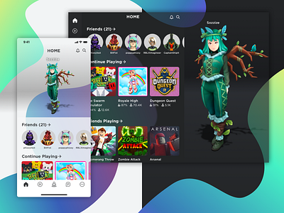 Roblox: Dark and Light Modes 3d app avatar branding dark mode dark theme dark ui dashboard desktop games home light mobile roblox tablet thumbnail tv ui web xbox