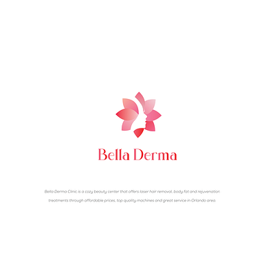 Bella Derma Logo animation beauty branding cosmetic design green icon illustration lgoo g logo media