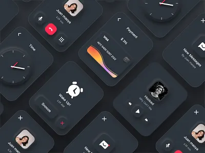 Skeuomorph Watch OS application clean color design payment phone sketch skeuomorph style ui ux watch
