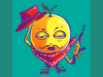 OrangeBoy art orange gun