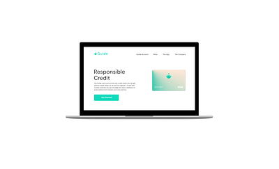 Fintech Credit Product Landing Page branding creditcard design fintech logo ui ux visual design web