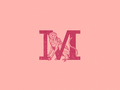 M: Monkey. 36 days of type 36daysoftype art chimney chimp m monkey type typography zoo