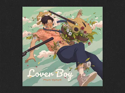 Phum Viphurit - Lover Boy album art album artwork album cover album cover art album cover design album covers book illustration drawing illustration music illustration