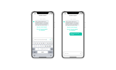 Chatbot UI Design for Credit Card App bot branding chatbot creditcard design fintech ui visual design