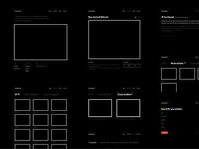 Work in Progress shot - Portfolio figma porfolio website