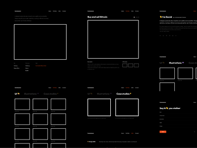 Work in Progress shot - Portfolio figma porfolio website